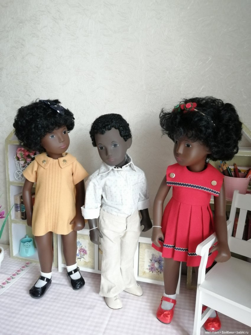 Афро-трио. Sasha dolls — Куклы Sasha Morgenthaler (Саша Моргенталер): Trendon