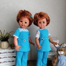 Мода из 70-х. Кримпленовые комплекты для кукол ГДР