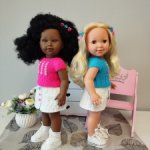 Вязаные костюмчики для кукол 45-50 см