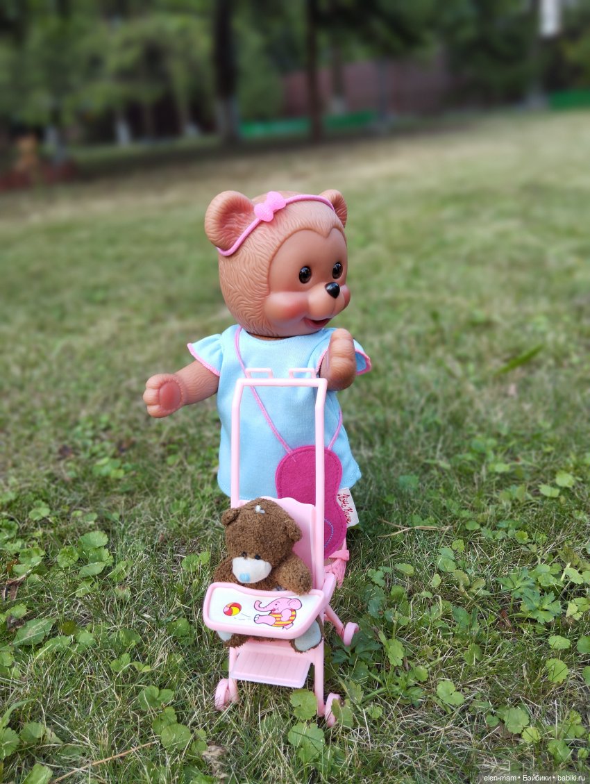 Мишка с коляской