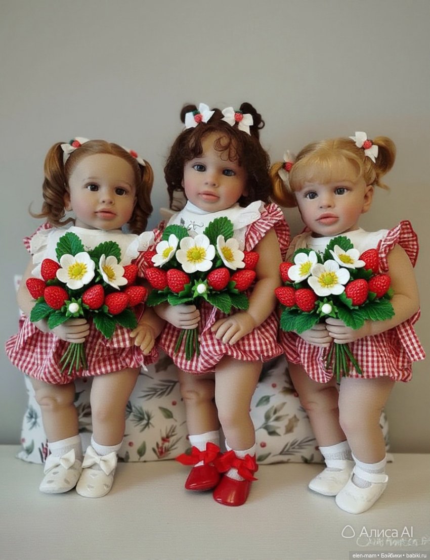 Три сестрички,три клубнички🍓🍓🍓