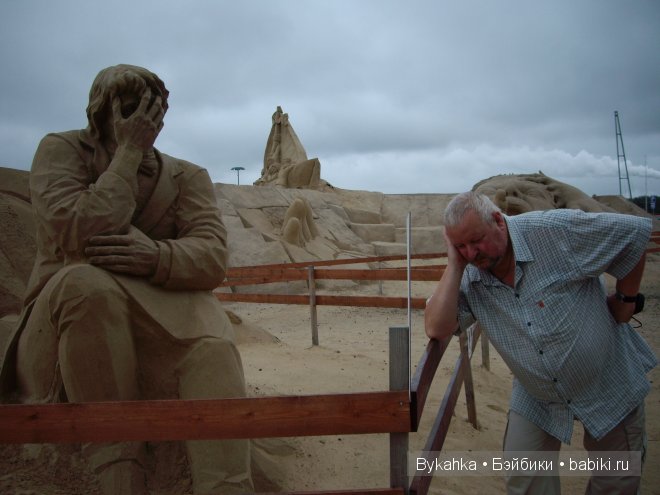 Скульптуры из песка на набережной Лапиенранты. Финляндия