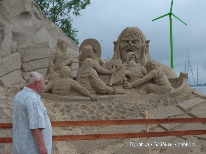 Скульптуры из песка на набережной Лапиенранты. Финляндия (фото 9)