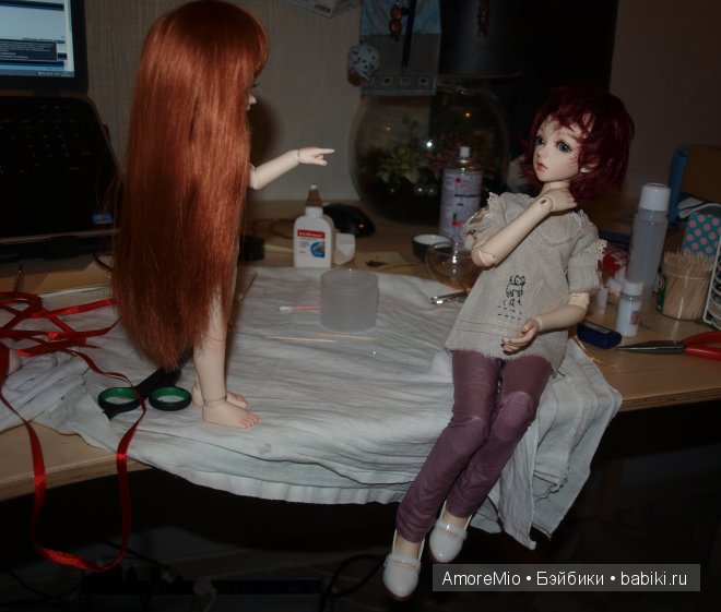 Моя дружная компания — Гибридизация кукол BJD (БЖД): пересадка головы (фото 6)