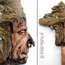 Персонажи из обломков деревьев от Нэнси Татл