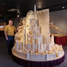 Скульптуры из спичек Патрик Актон