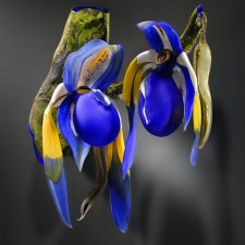 Стеклянные цветы от Деборы Мур (Debora Moore)