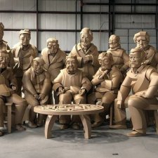 Скульптуры из картона от Уоррен Кинг (Warren King)