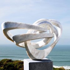 Скрученные скульптуры из мрамора Georg Scheele