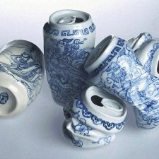 Мятый фарфор от китайского художника Сюэ Лэй (Xue Lei)