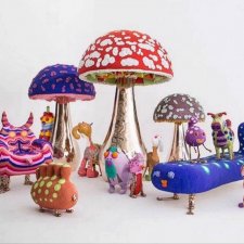 Плоды сотрудничества американских художников Николая и Саймона Хааса с женщинами-бисеристами