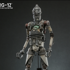 Hot Toys анонсировали фигурку дроида IG-12 с Грогу и Анзелланским кузнецом по мотивам 3 сезона сериала «Мандалорец»
