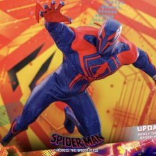 Промо фотографии обновлённой фигурки Челвоека-Паука 2099 по мотивам анимационного фильма «Человек-паук: Паутина вселенных»