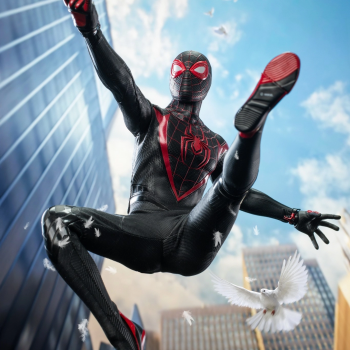 Эксклюзивная фигурка Майлза Моралеса от Hot Toys по игре "Marvel’s Spider-Man 2"
