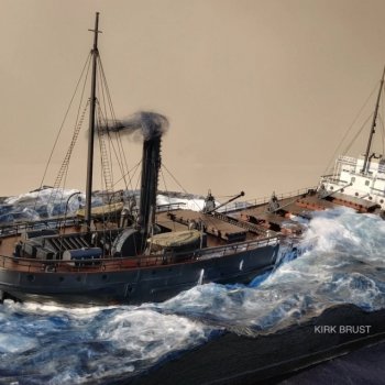 Диорама парохода Geo от мастера Кирка Браста