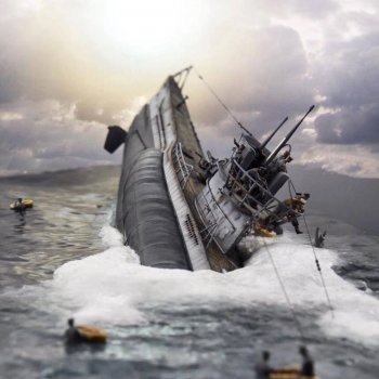 Диорама «Тонущий волк» от Скотта Уизерса