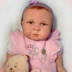 Моя Виолетка, кукла реборн с росписанными волосиками