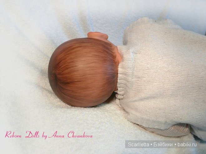 Вот мой мальчик реборн Оливер с росписными волосиками (фото 8)