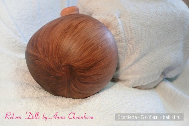Вот мой мальчик реборн Оливер с росписными волосиками (фото 7)