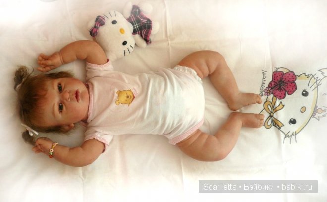 Кукла реборн Инес - малышка модница (фото 8)