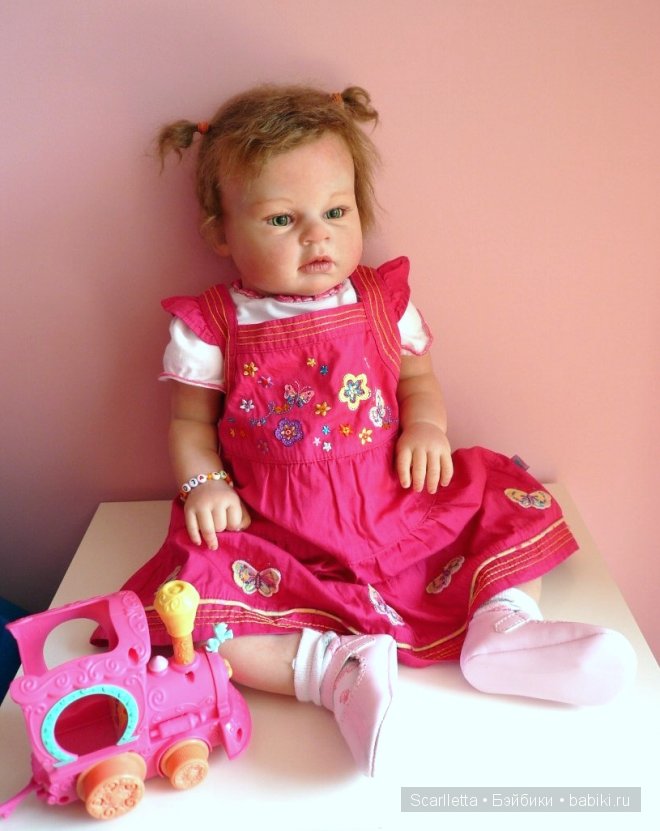 Кукла реборн Инес - малышка модница (фото 3)