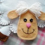 Новогодняя овечка. Мастер класс по игрушке своими руками