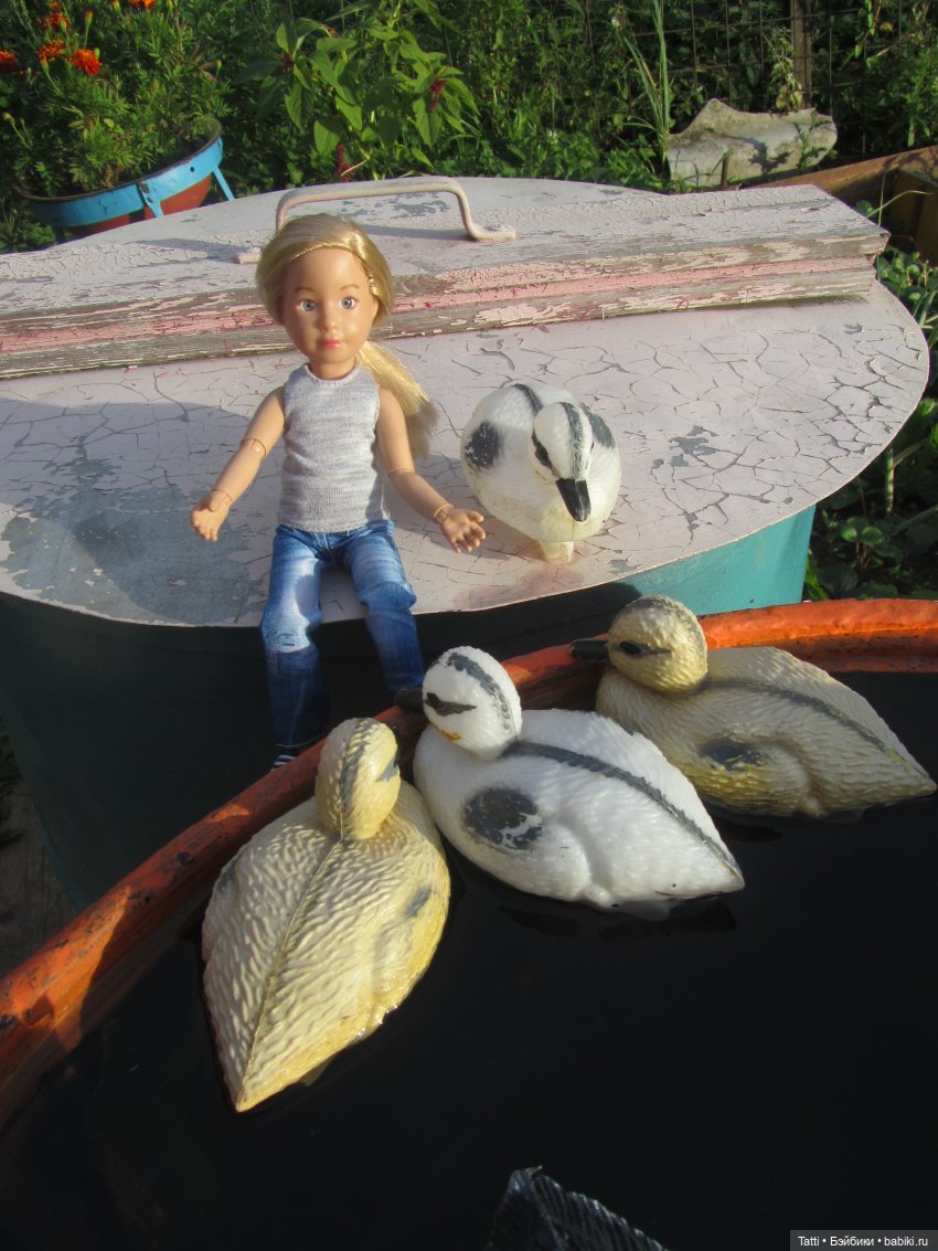 Вера Крузенлинг на даче. Kathe Kruse Kruselings Doll