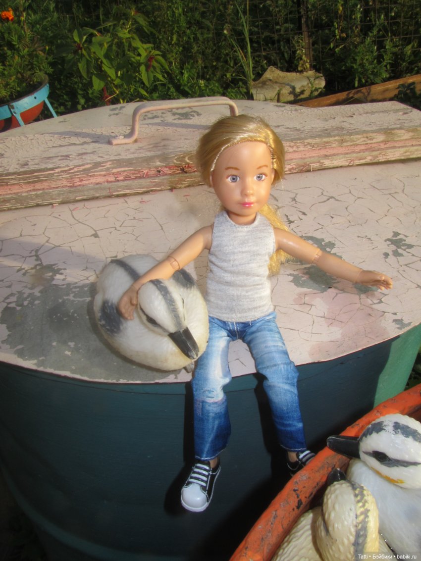 Вера Крузенлинг на даче. Kathe Kruse Kruselings Doll