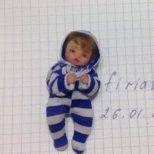 Малыш, мини кукла ручной работы
