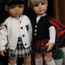 Прилежные девчушки. Наряды для кукол Готц.