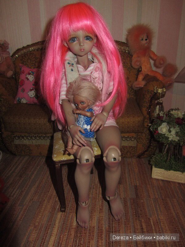 Играем в дочки-матери.LeekeWorld ProjectDoll Mikhaila и FairyLand Choco Puki (фото 4)