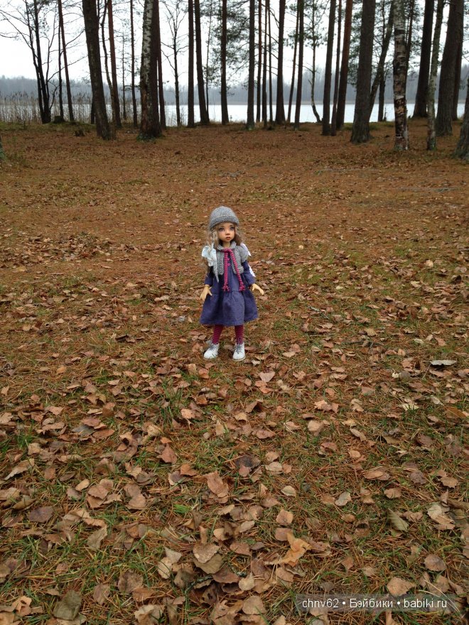 Маленькая девочка в большом лесу (фото 2)
