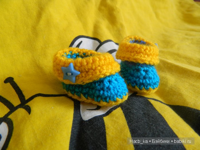 Вязанные туфельки,сапожки для Паолы Рейна 32см (фото 2)