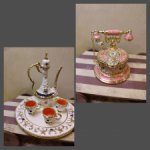 Шкатулочка с эмалью Ретро-телефон