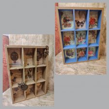 Стеллаж для миниатюры в кукольный интерьер