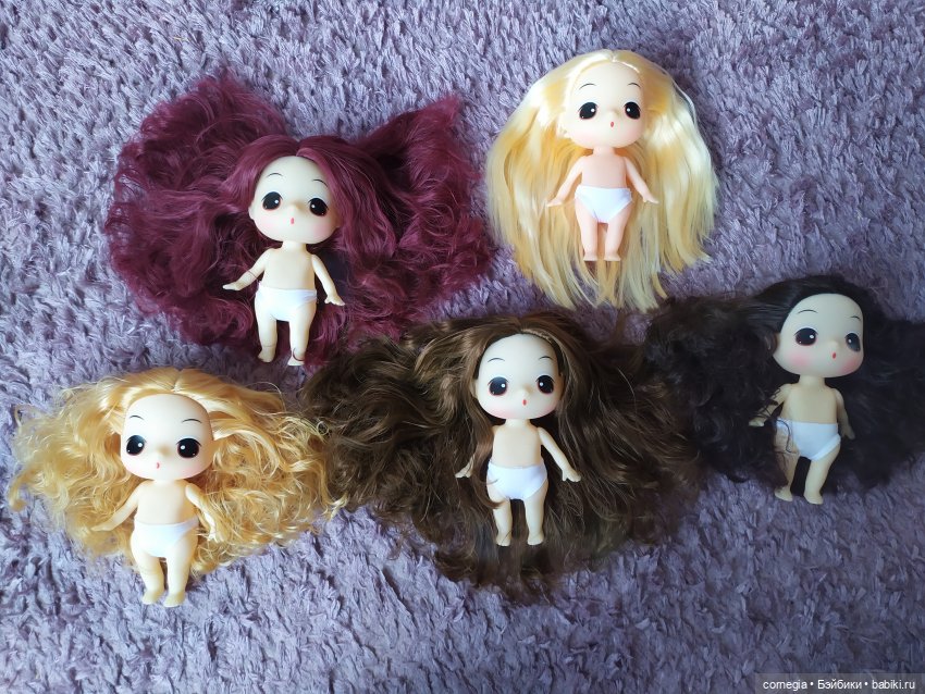 Парад волос и Кто я? (часть 2- Ddung 18см куклы), любителям волос посвящается