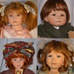 Мои четыре повода для улыбки... Часть коллекции кукол