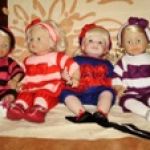 Раз полоска, два полоска... Нряды для кукол своими руками