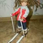 Фарфоровая лыжница - Дюймовочка Alia от Gabriele Mueller