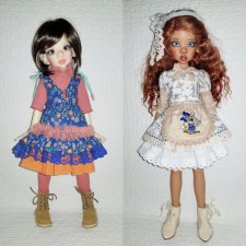 Ларисса и Талисса примеряют наряды