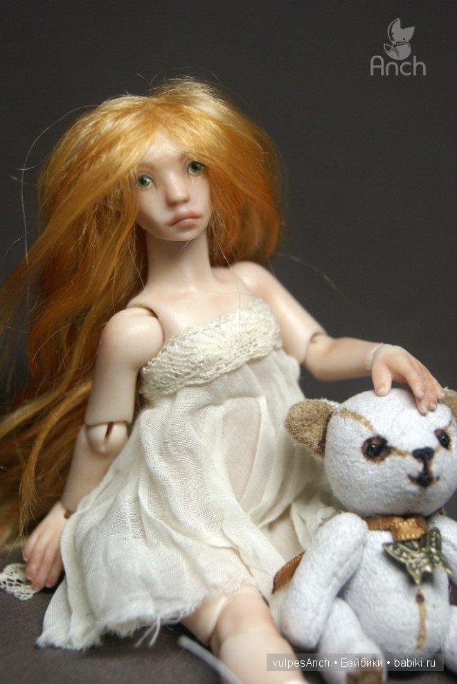 Олешка. Авторская фарфоровая кукла в масштабе 1:12 (фото 8)
