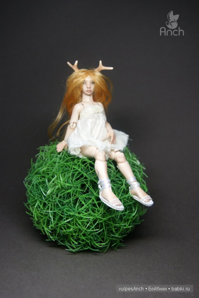 Олешка. Авторская фарфоровая кукла в масштабе 1:12 (фото 2)