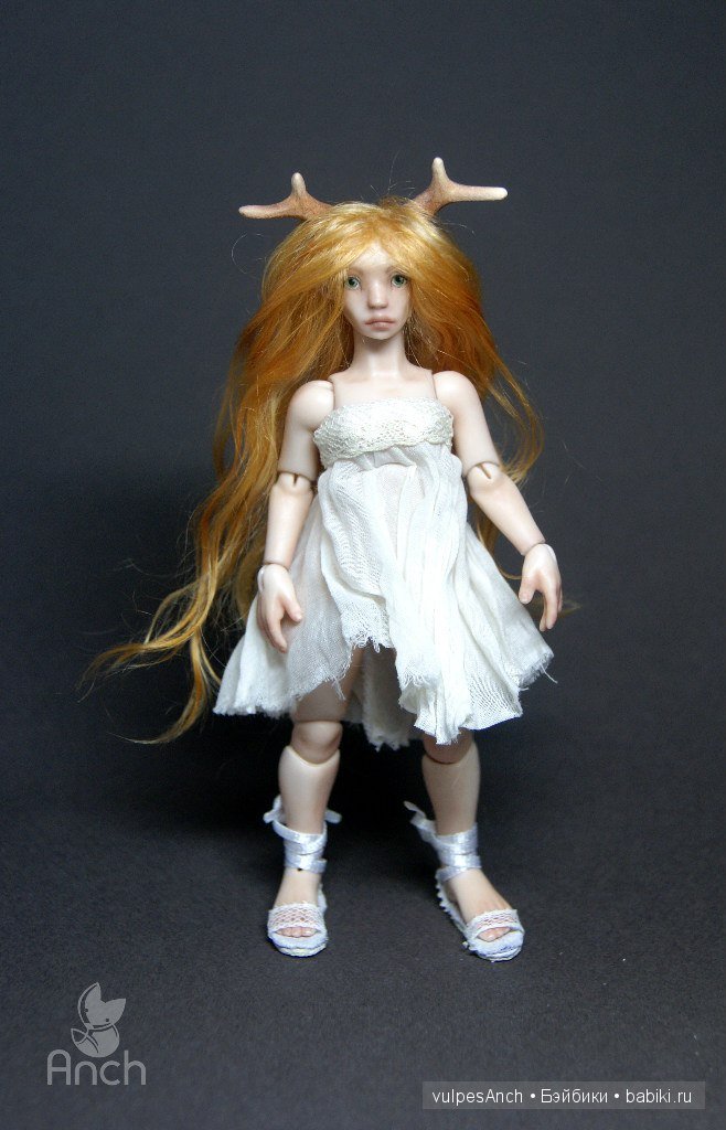 Олешка. Авторская фарфоровая кукла в масштабе 1:12 (фото 4)