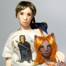 Новые миниатюрные шарнирные куклы Илья и Китти