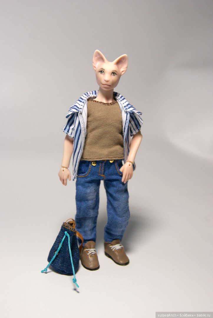 Кот в масштабе 1:12 — Авторские шарнирные куклы своими руками: лепка (фото 3)