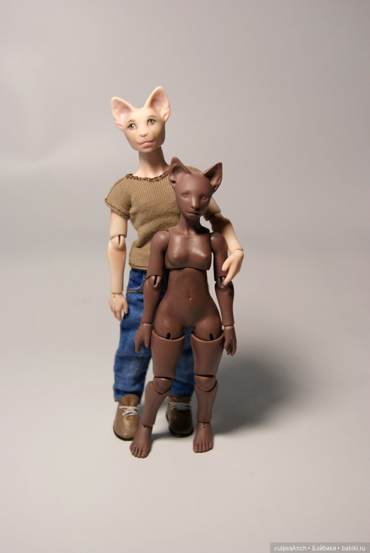 Кот в масштабе 1:12 — Авторские шарнирные куклы своими руками: лепка (фото 5)