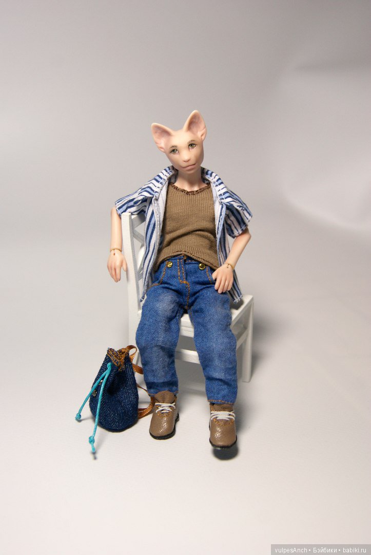 Кот в масштабе 1:12 — Авторские шарнирные куклы своими руками: лепка