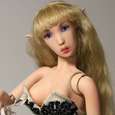 Лина - эльф. Шарнирная кукла из полиуретана