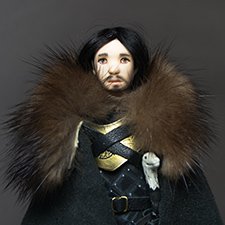 Миниатюрная шарнирная кукла Король Севера