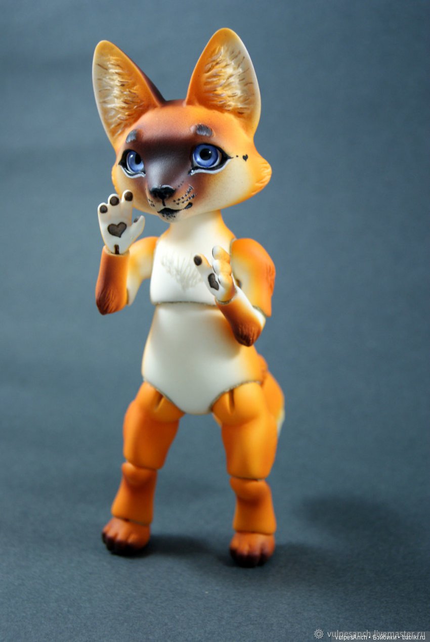 Хитрый лис — Авторские шарнирные куклы своими руками: лепка (фото 3)